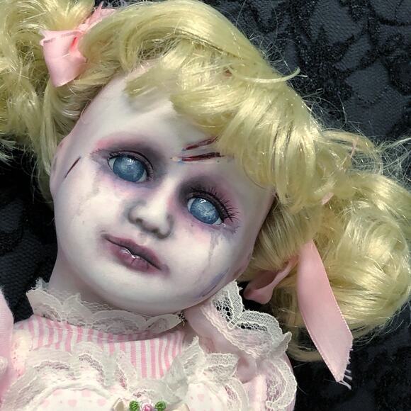 OOAK Creepy Odd 17” Haunted Ghost Undead Scary Halloween Horror Art Doll - Picture 1 of 13